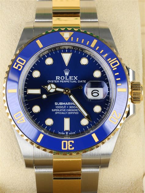 rolex submariner two tone blue 2020|rolex submariner prezzo listino.